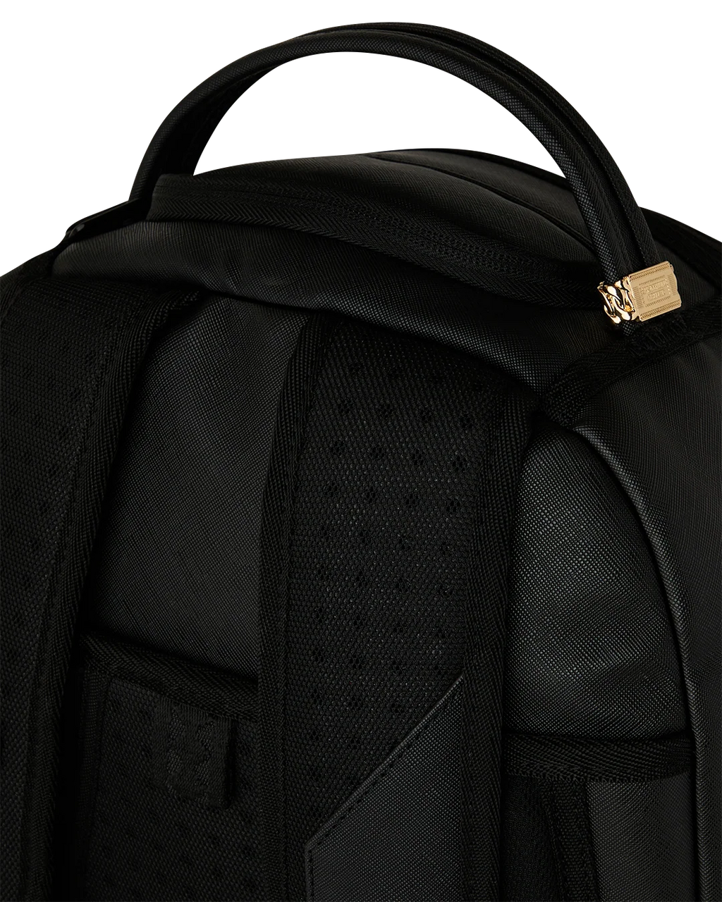 BLACKED OUT EMBOSSED GOLD TOOTH BACKPACK