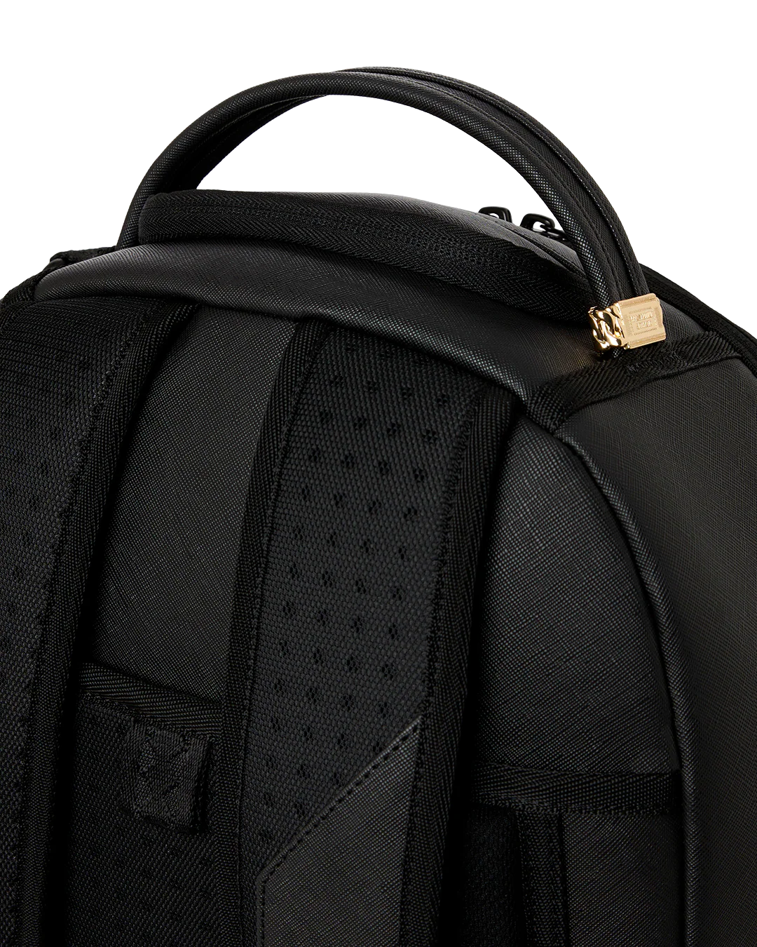 BLACKED OUT EMBOSSED GOLD TOOTH BACKPACK