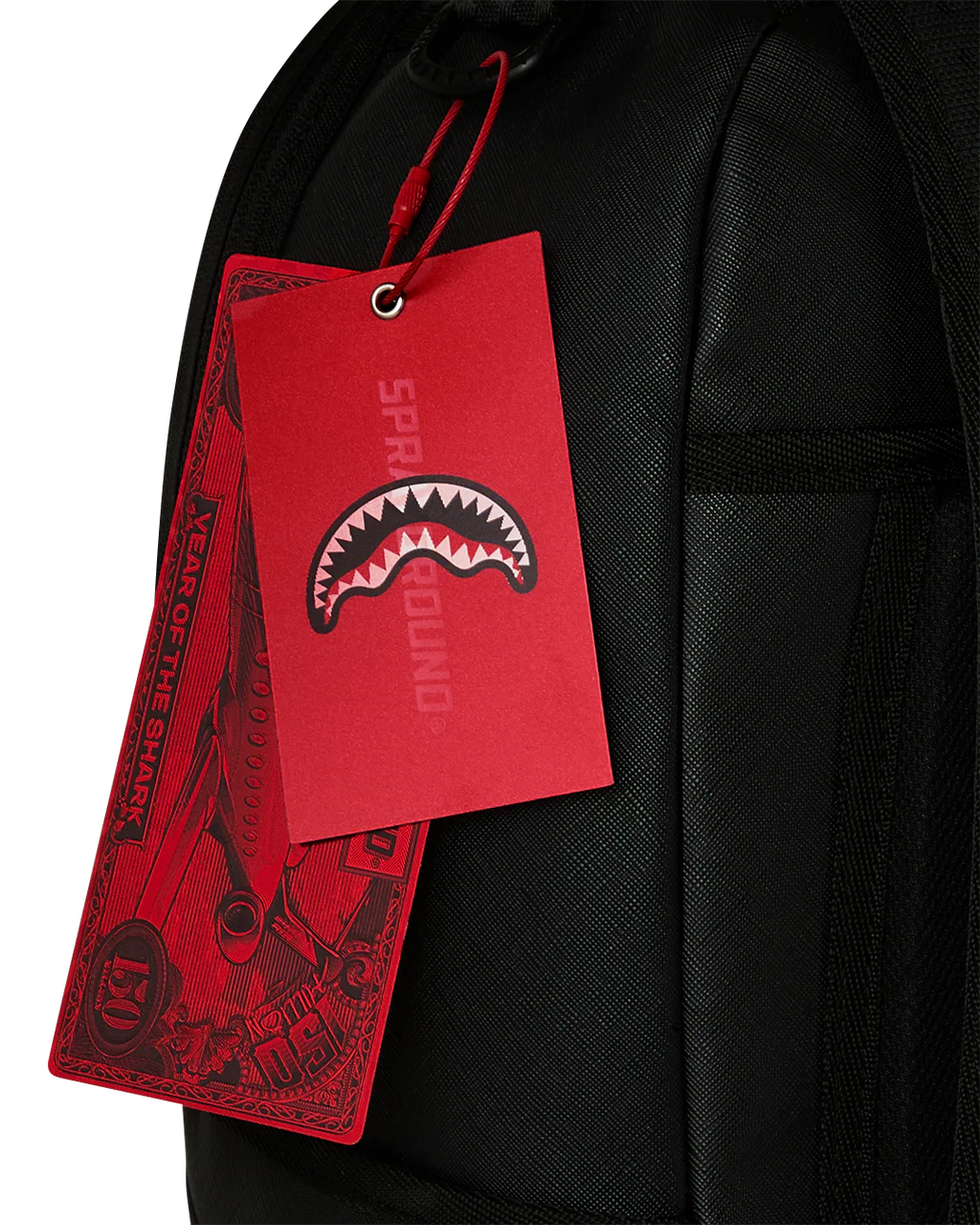 BLACKED OUT EMBOSSED GOLD TOOTH BACKPACK