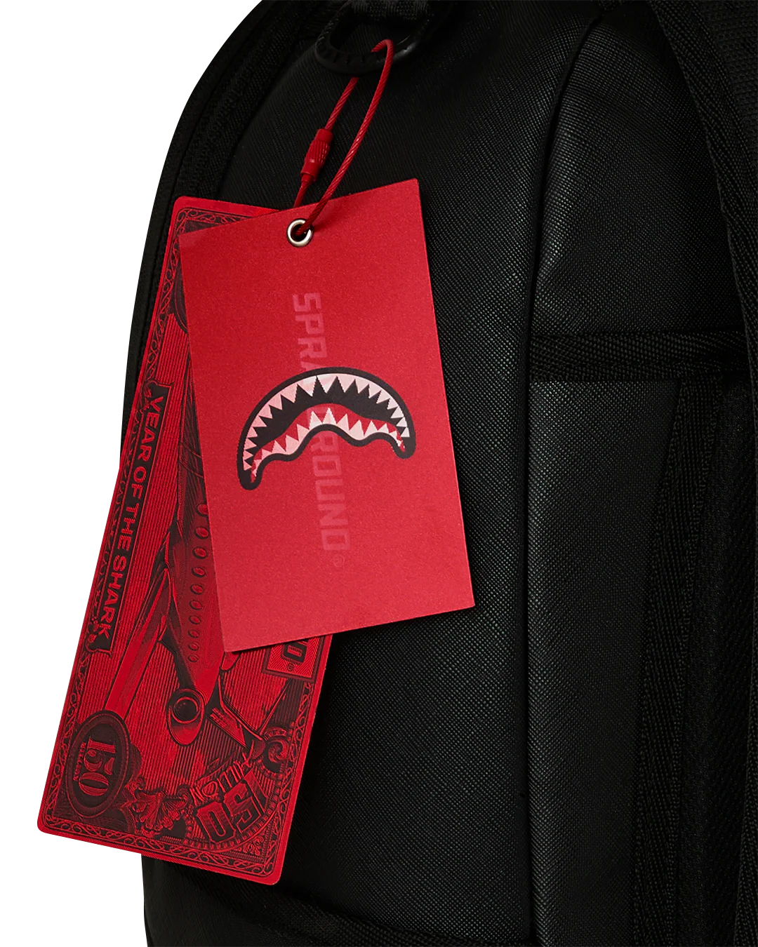 BLACKED OUT EMBOSSED GOLD TOOTH BACKPACK