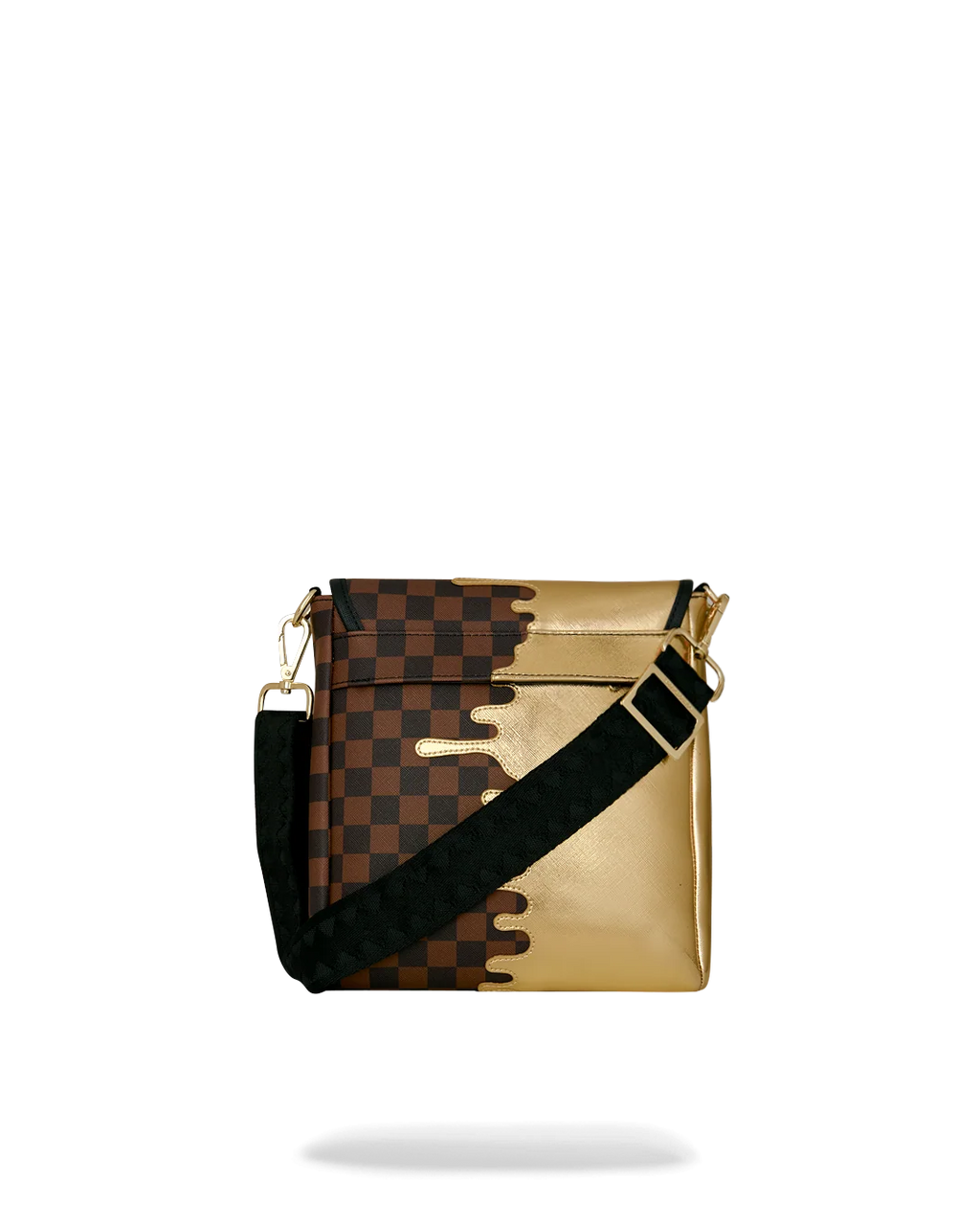 SHARKS IN PARIS GOLD DRIP MESSENGER SLING