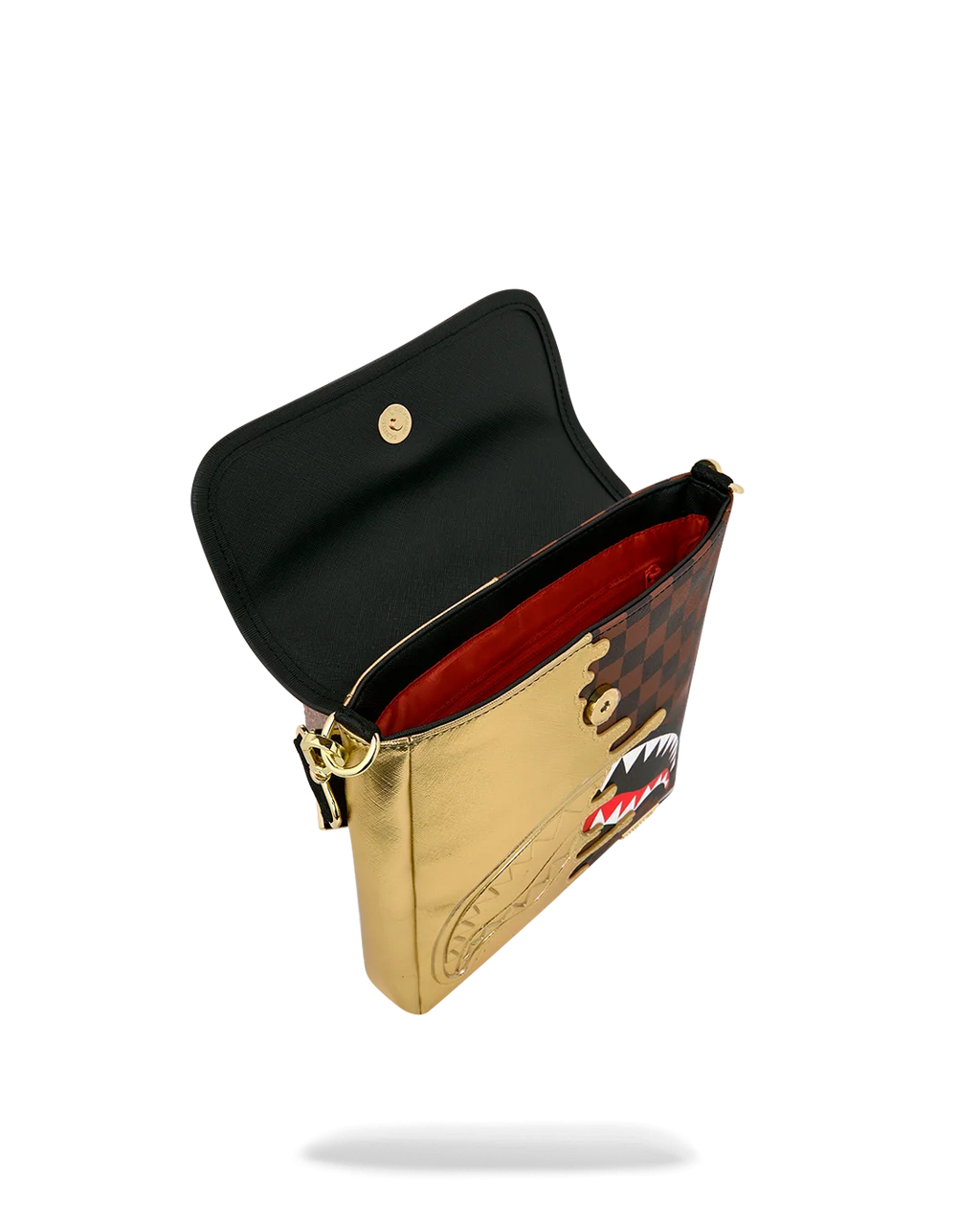 SHARKS IN PARIS GOLD DRIP MESSENGER SLING
