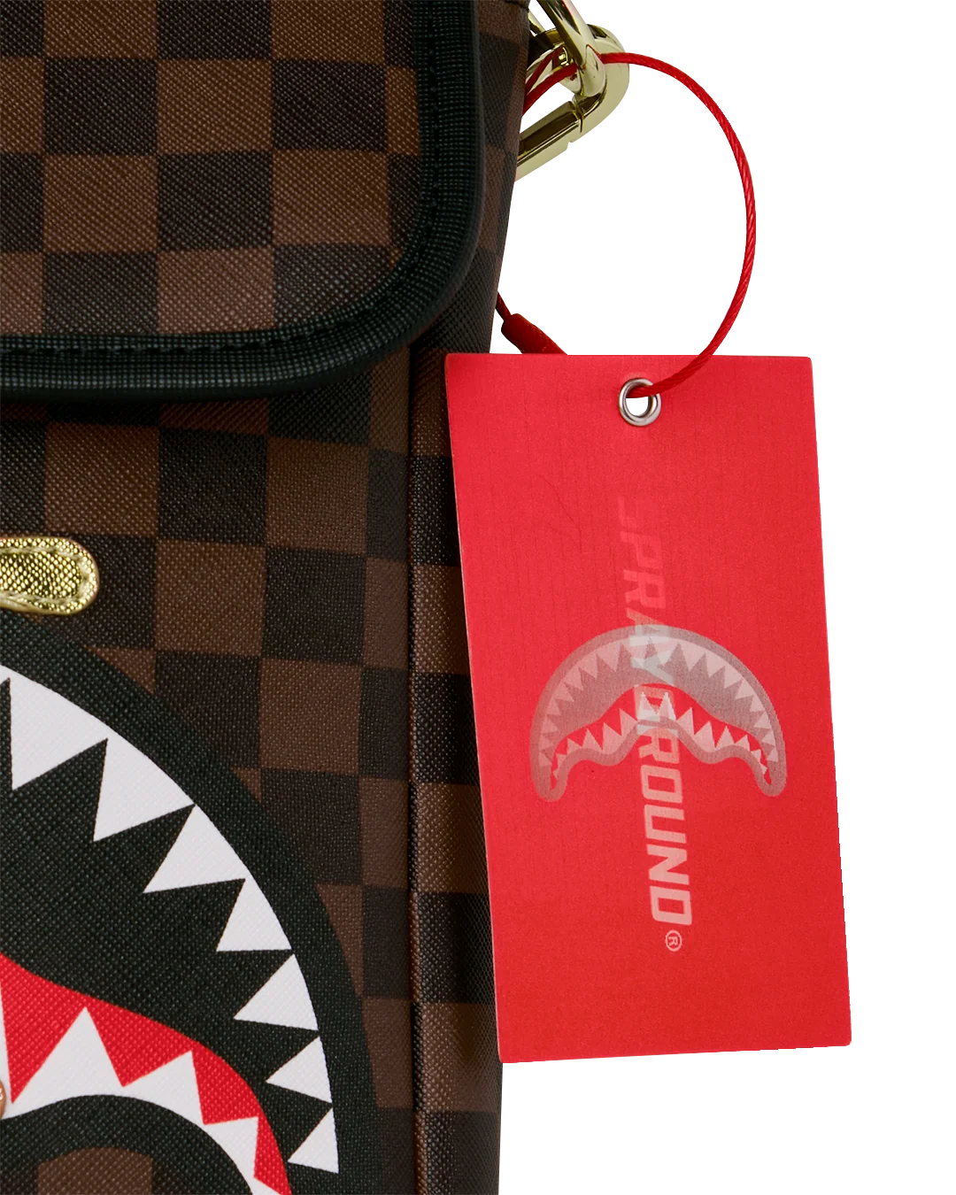 SHARKS IN PARIS GOLD DRIP MESSENGER SLING