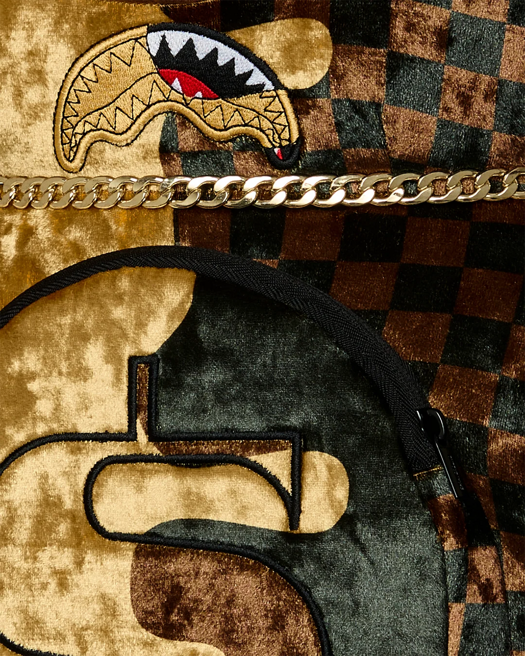 SHARKS IN PARIS GOLD DRIP MONEYBEAR BACKPACK