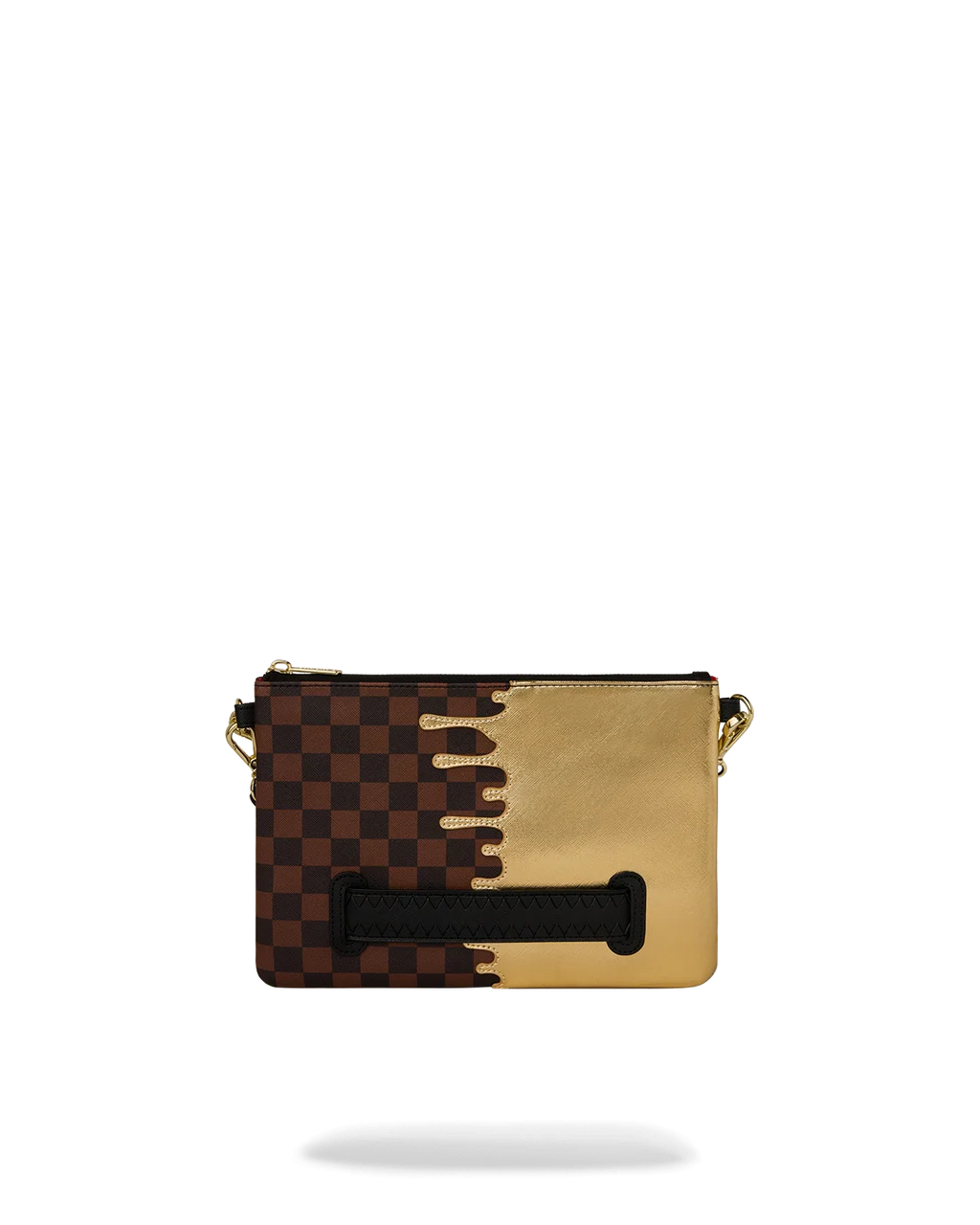 SHARKS IN PARIS GOLD DRIP CROSSOVER CLUTCH