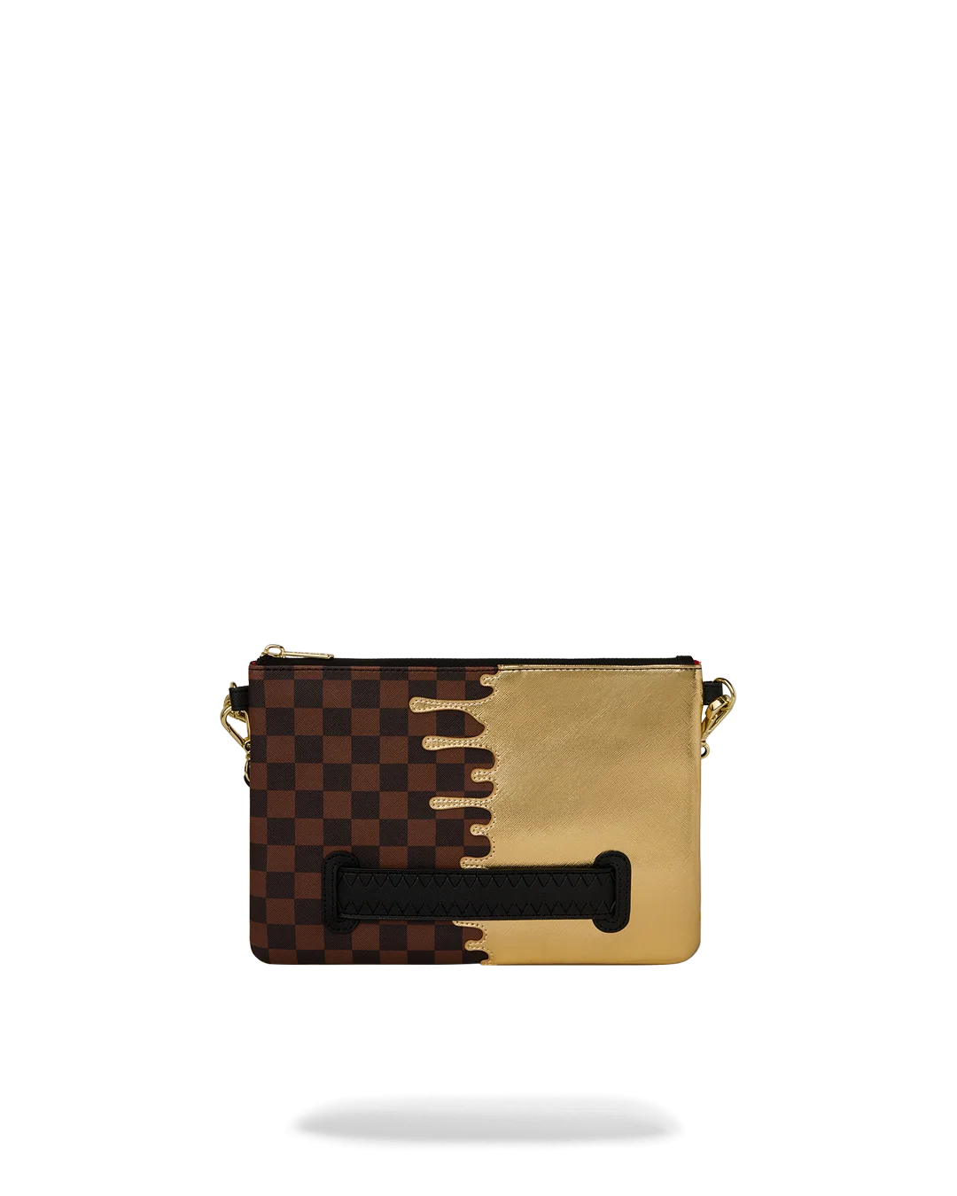 SHARKS IN PARIS GOLD DRIP CROSSOVER CLUTCH