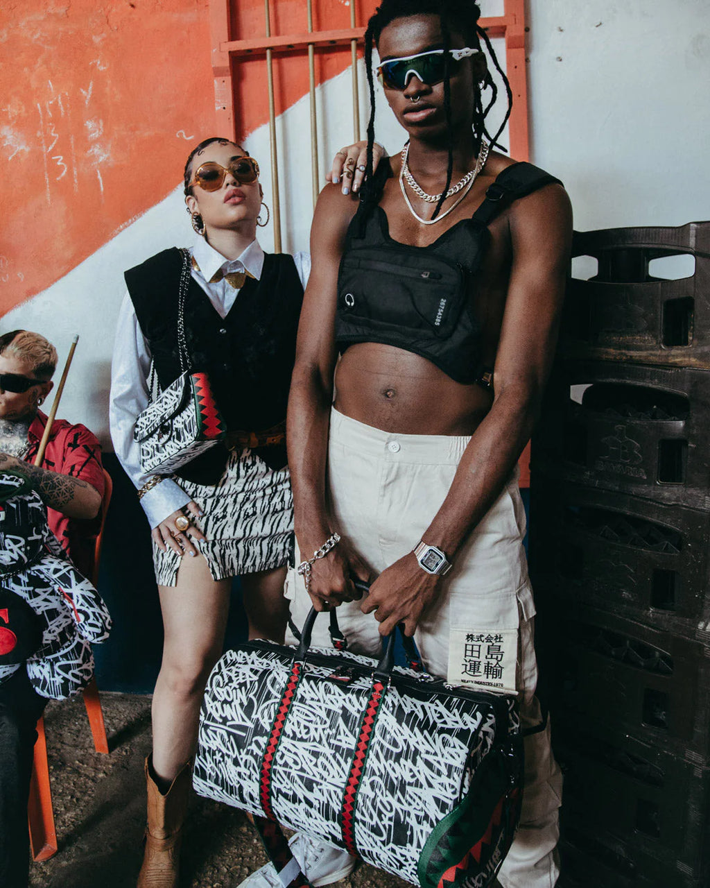 BOLSO DE VIAJE SPRAYGROUND SCRIBBLE SPUCCI NEGRO