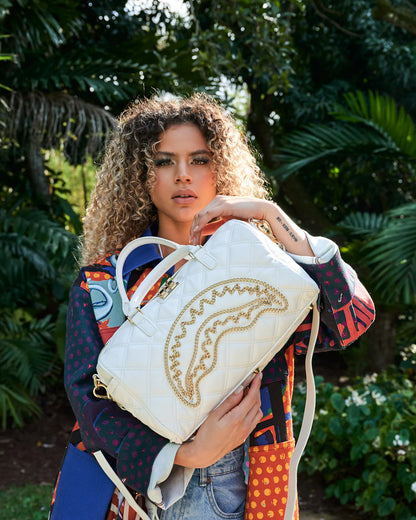 RIVIERIA WHITE GOLD MINI DUFFLE