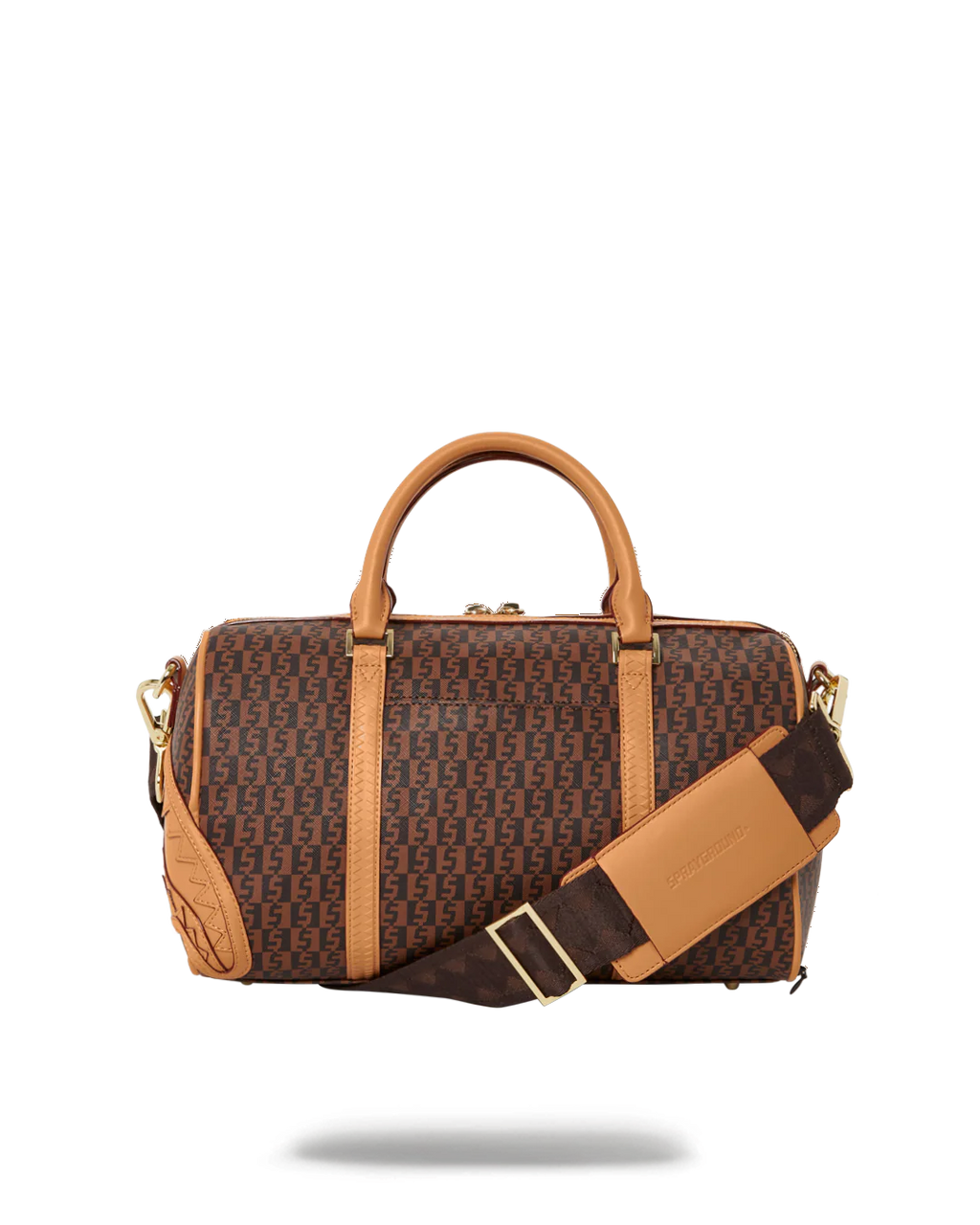 SPLIT INFINITI CHECK MINI DUFFLE