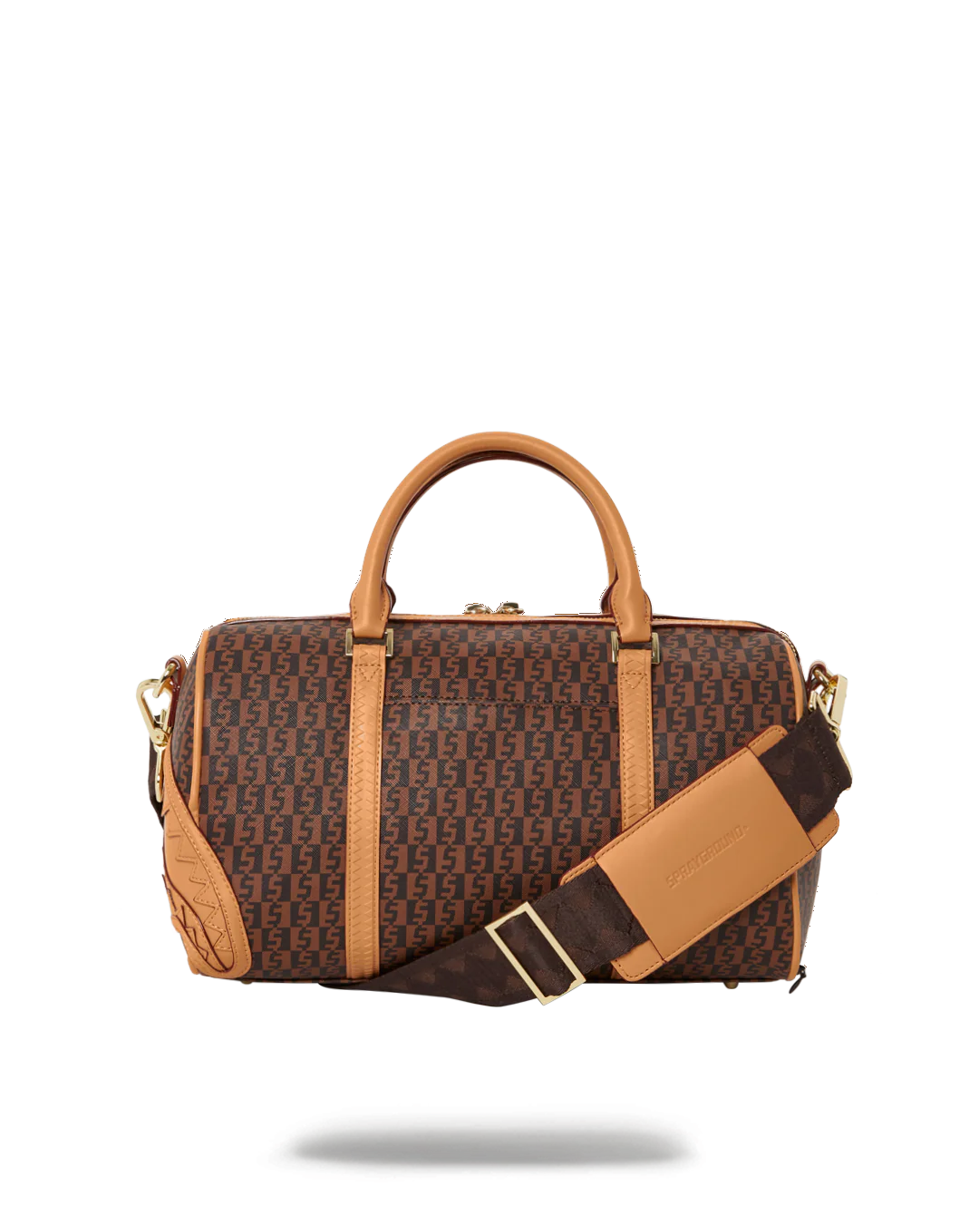 SPLIT INFINITI CHECK MINI DUFFLE