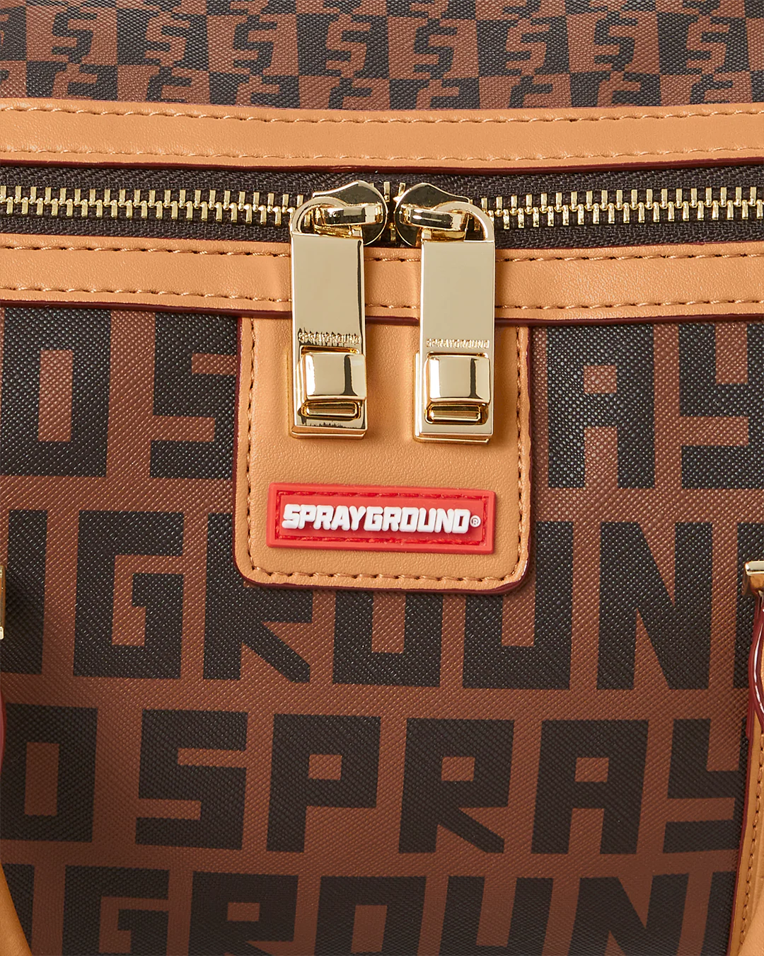 SPLIT INFINITI CHECK MINI DUFFLE