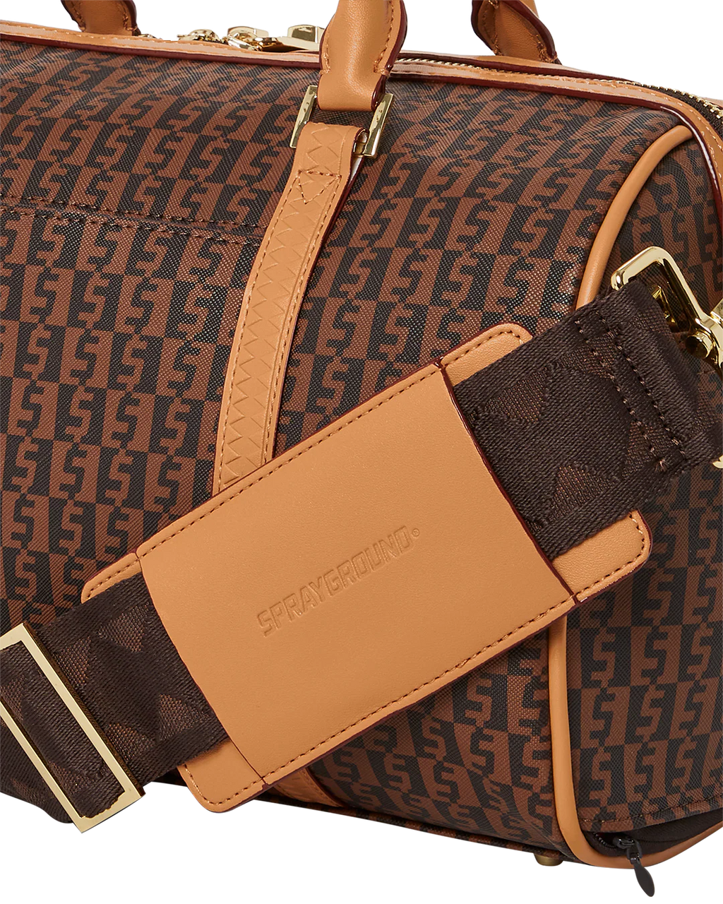 SPLIT INFINITI CHECK MINI DUFFLE