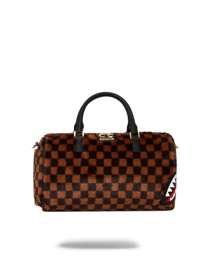 Borsa Sprayground FUR SHARKS IN PARIS MINI DUFFLE Marrone