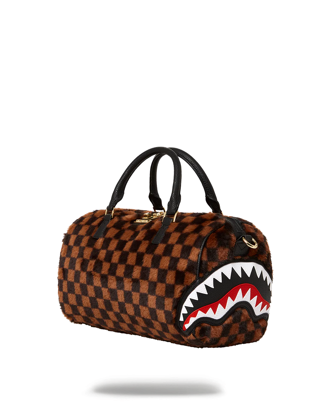Borsa Sprayground FUR SHARKS IN PARIS MINI DUFFLE Marrone