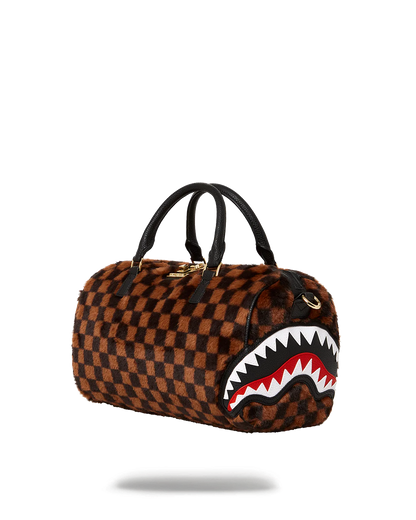 Borsa Sprayground FUR SHARKS IN PARIS MINI DUFFLE Marrone