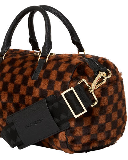 Borsa Sprayground FUR SHARKS IN PARIS MINI DUFFLE Marrone