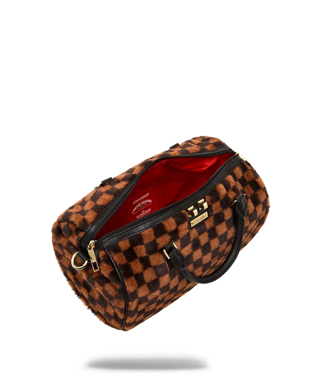 Borsa Sprayground FUR SHARKS IN PARIS MINI DUFFLE Marrone