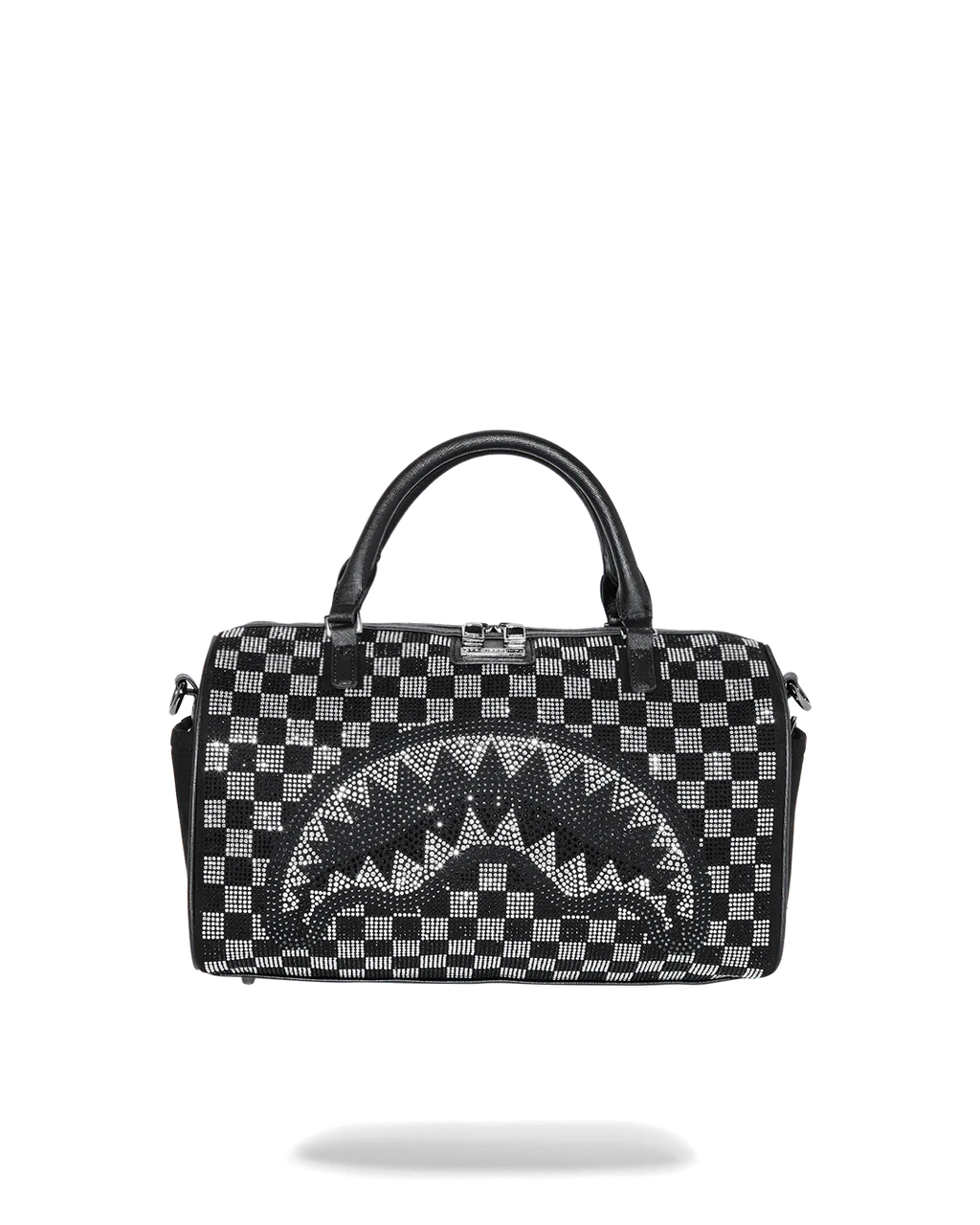 BORSA SPRAYGROUND TRINITY CHECKERED MINI DUFFLE NERO