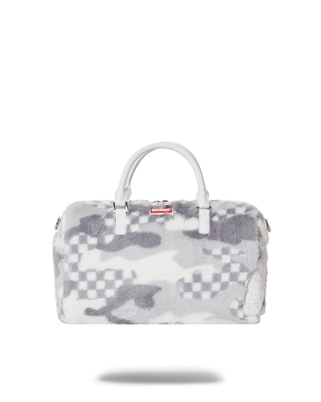 WHITE 3AM FUR MINI DUFFLE