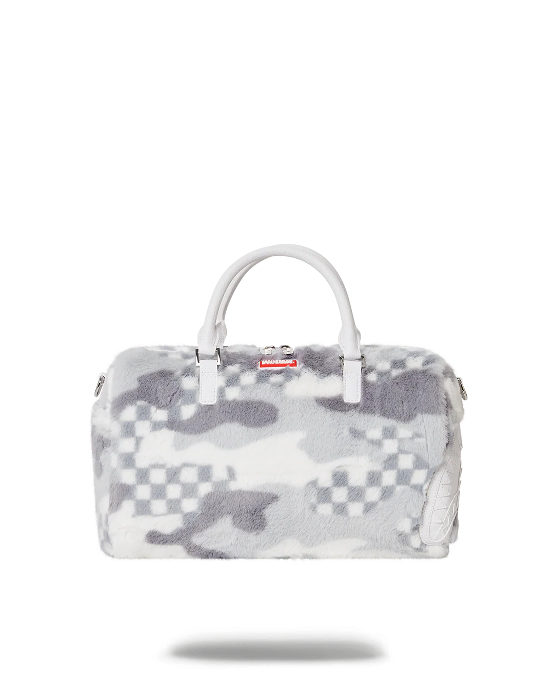 WHITE 3AM FUR MINI DUFFLE