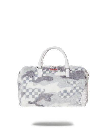 WHITE 3AM FUR MINI DUFFLE