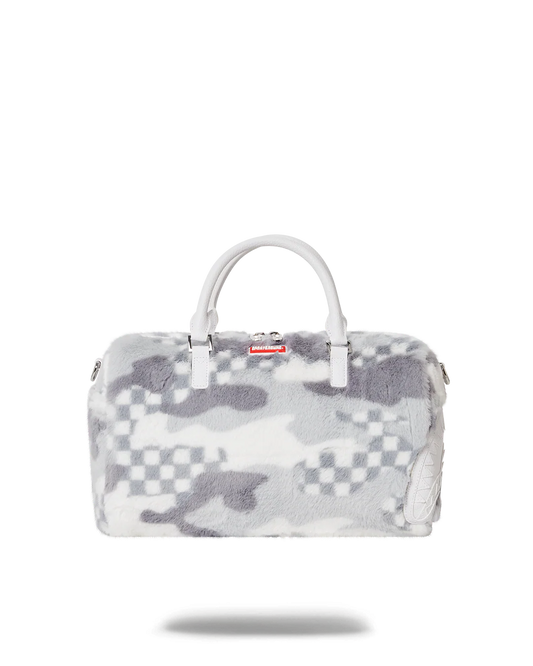 WHITE 3AM FUR MINI DUFFLE