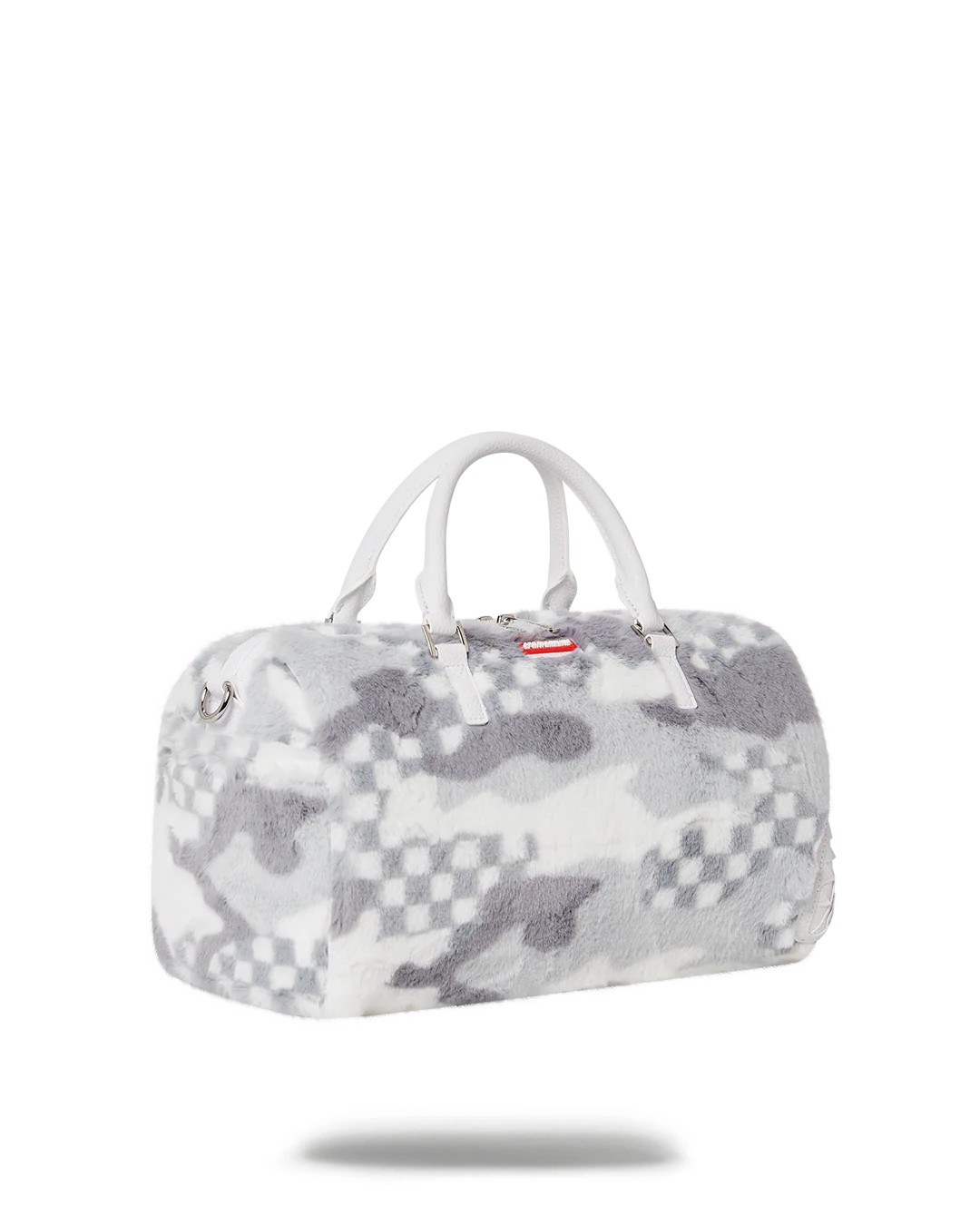 WHITE 3AM FUR MINI DUFFLE