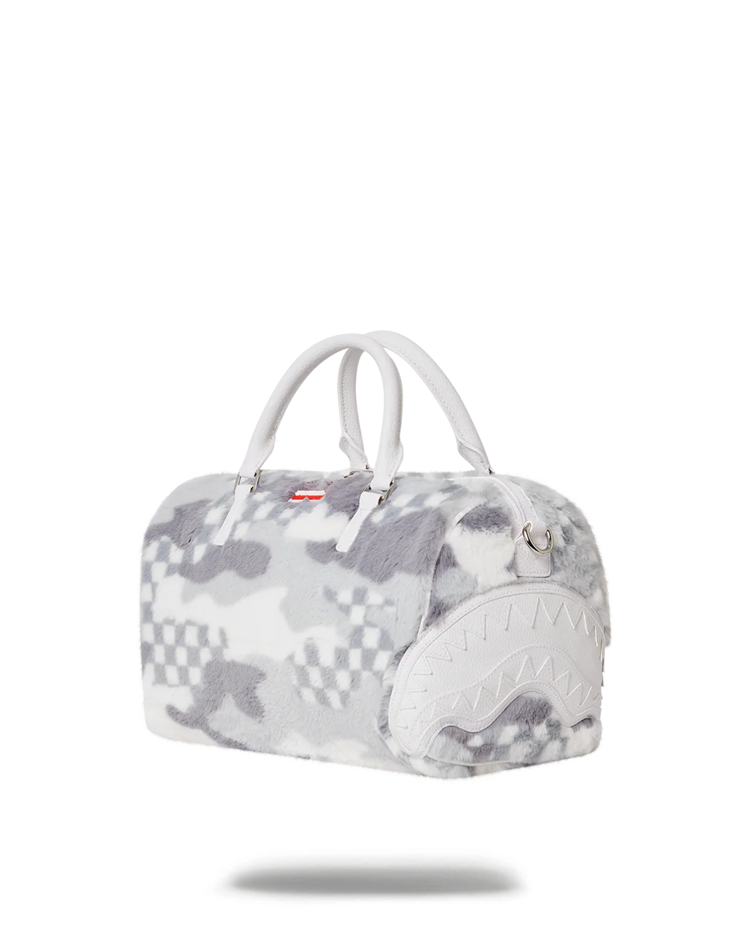 WHITE 3AM FUR MINI DUFFLE