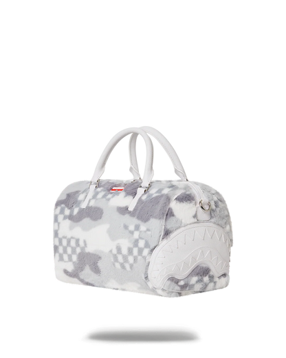 WHITE 3AM FUR MINI DUFFLE