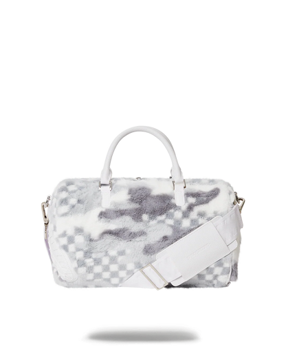 WHITE 3AM FUR MINI DUFFLE