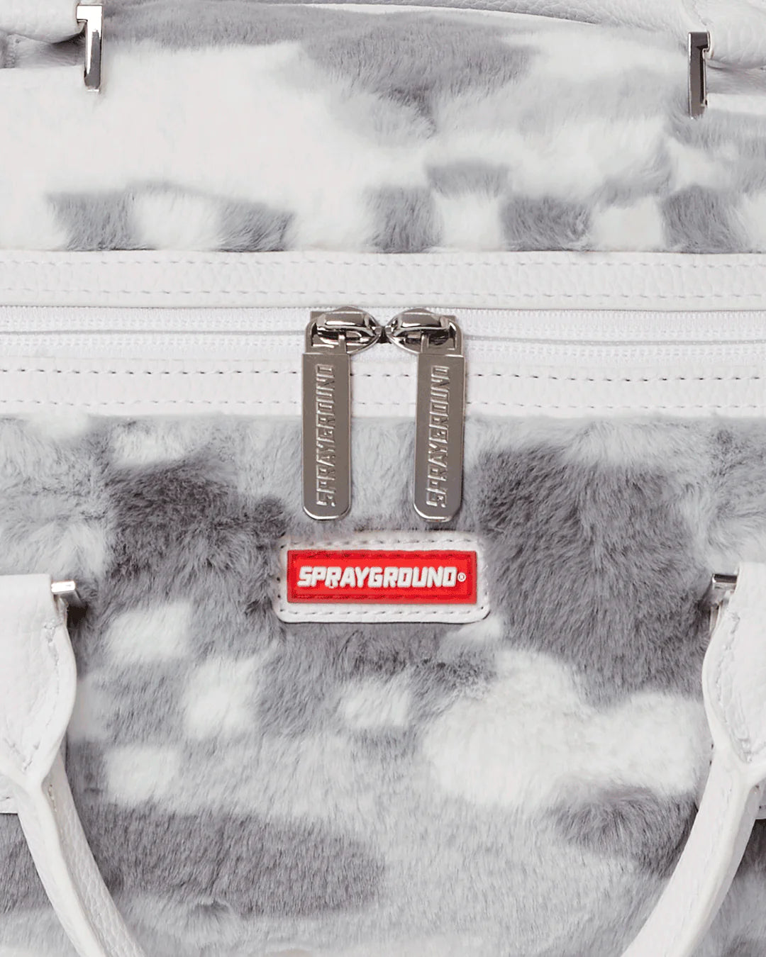 WHITE 3AM FUR MINI DUFFLE