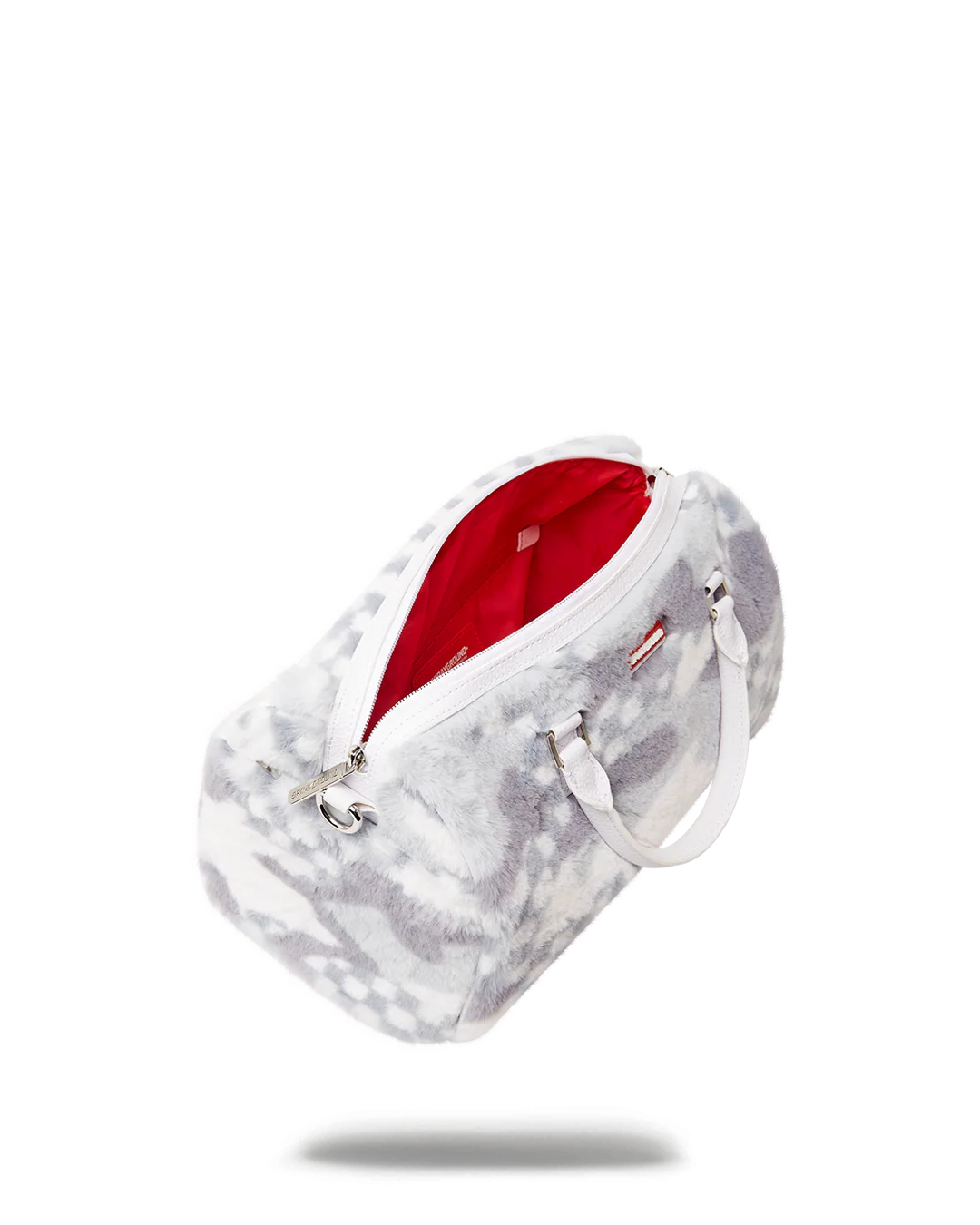 WHITE 3AM FUR MINI DUFFLE