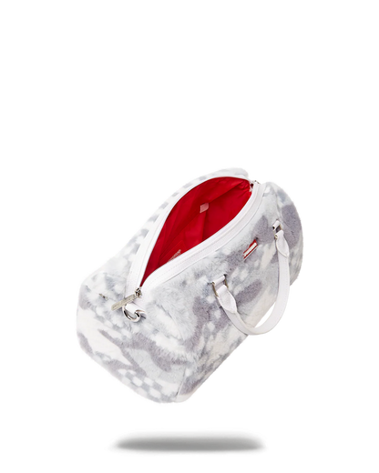 WHITE 3AM FUR MINI DUFFLE