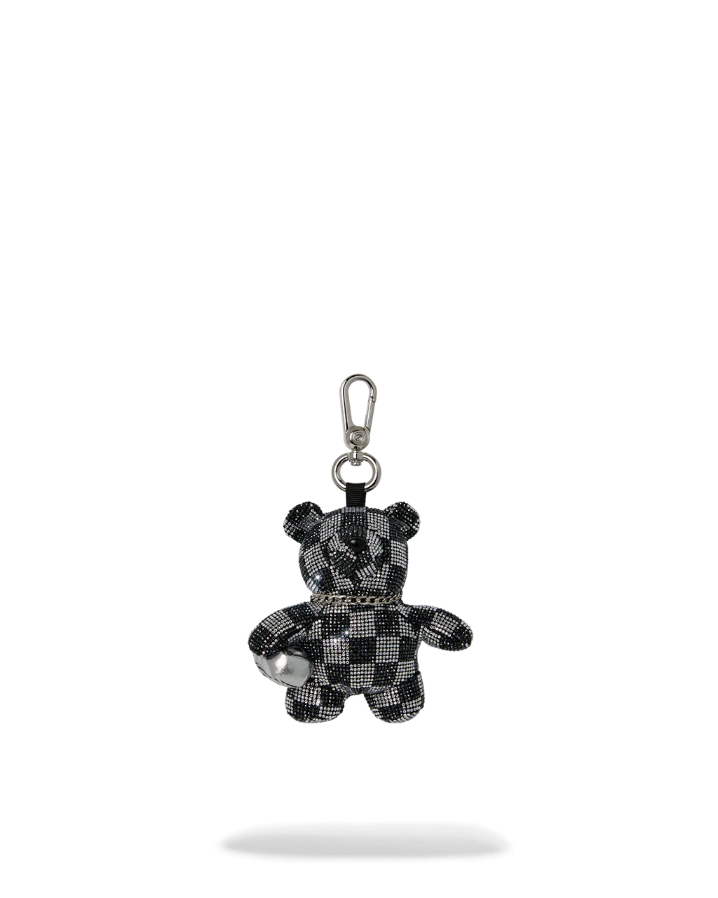 GOLD DIAMOND TEAR BEAR CUB KEYCHAIN