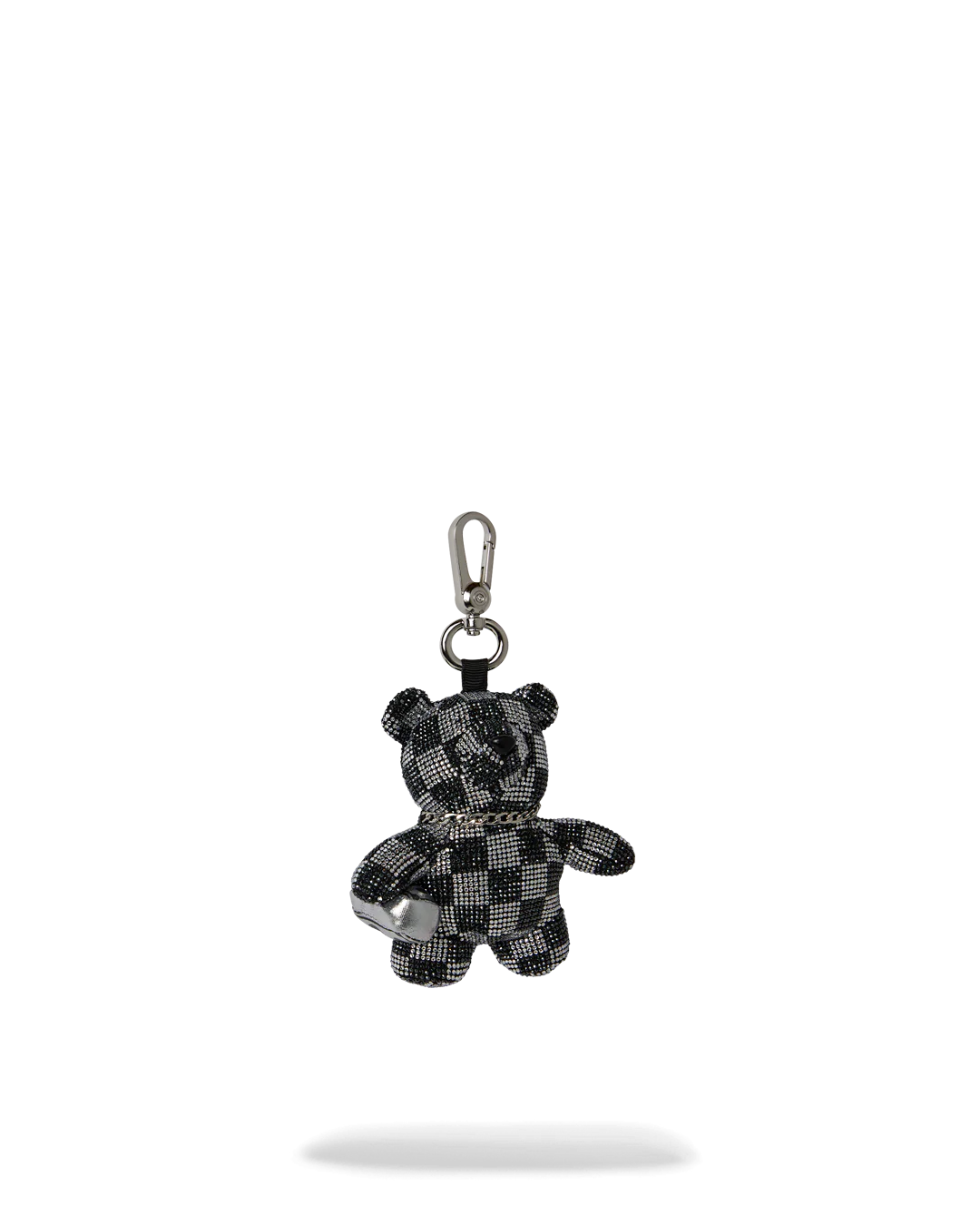 GOLD DIAMOND TEAR BEAR CUB KEYCHAIN