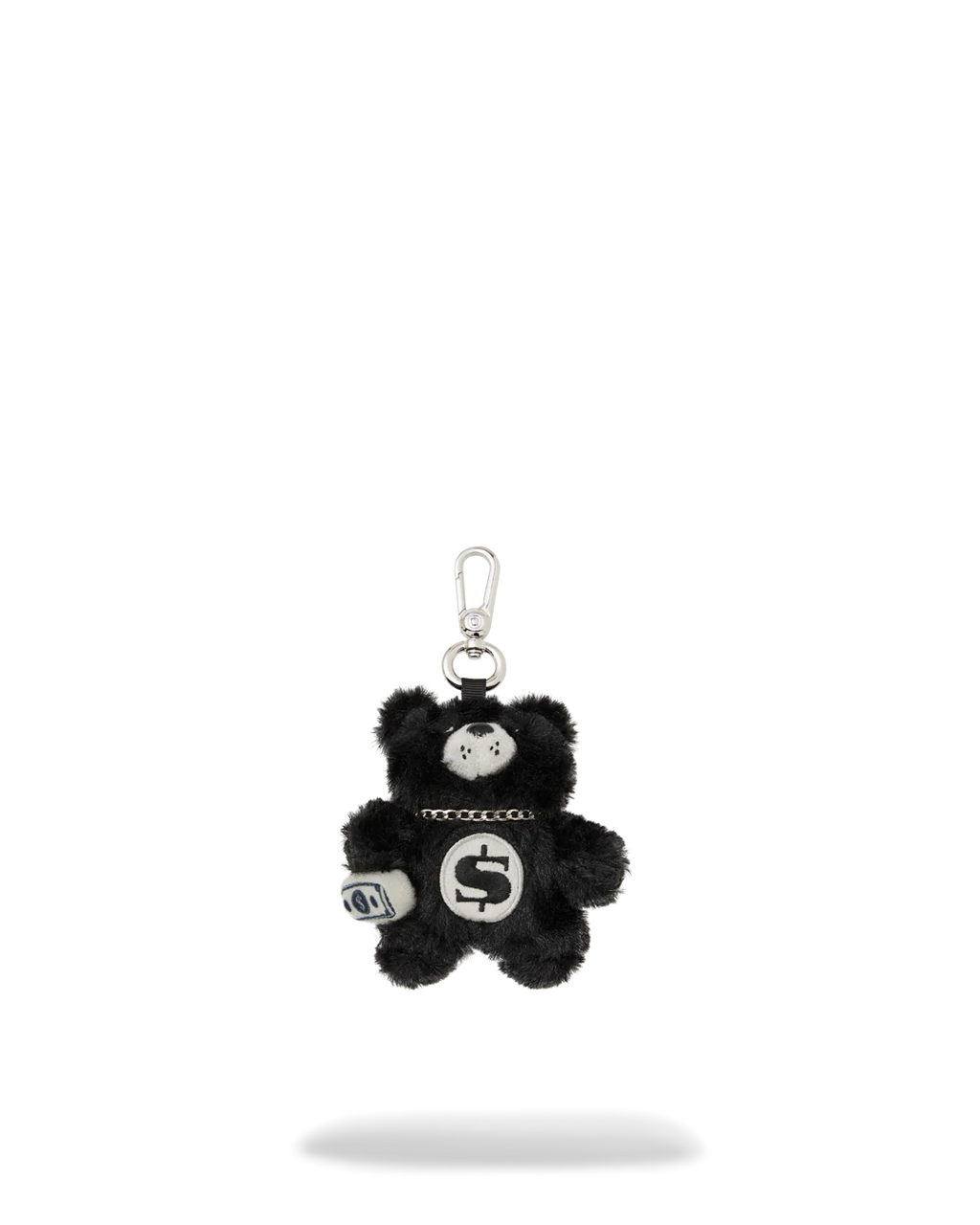 FUR CRAY BLACK BEAR CUB KEYCHAIN
