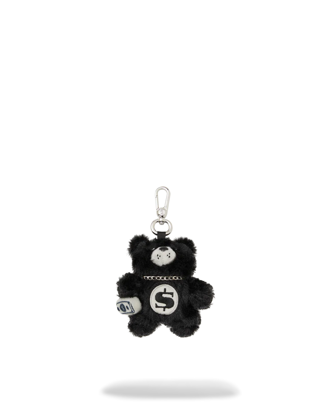 FUR CRAY BLACK BEAR CUB KEYCHAIN