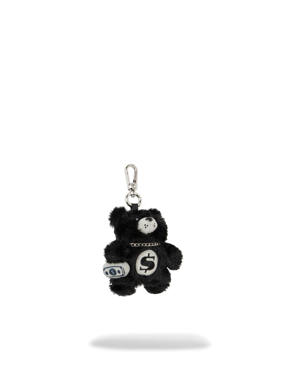 FUR CRAY BLACK BEAR CUB KEYCHAIN
