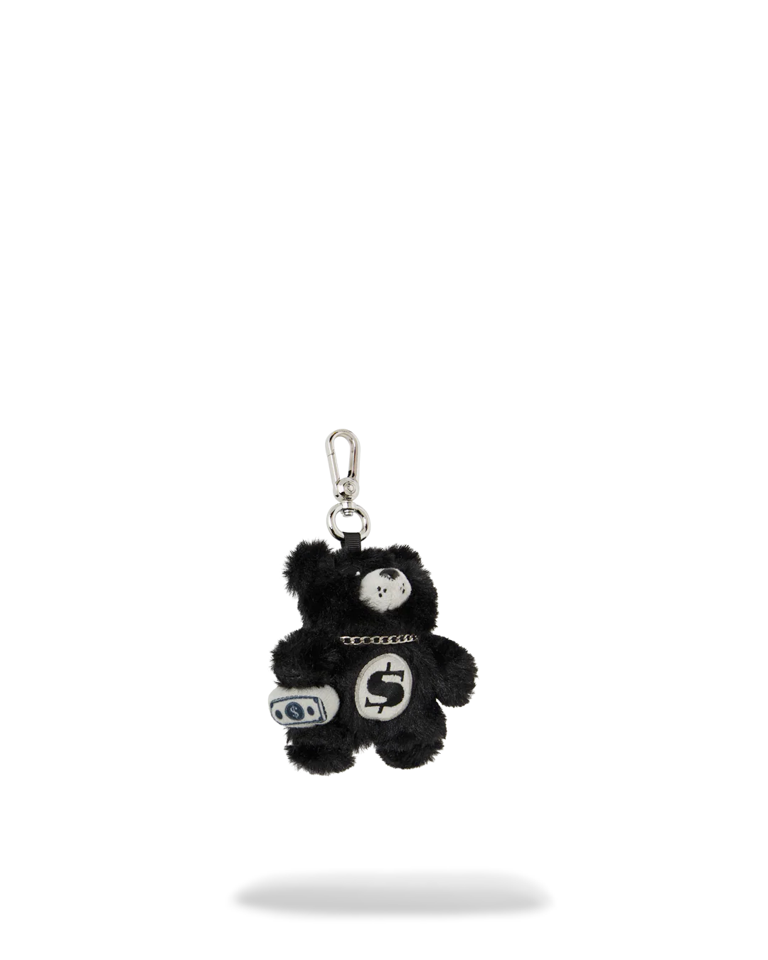 FUR CRAY BLACK BEAR CUB KEYCHAIN