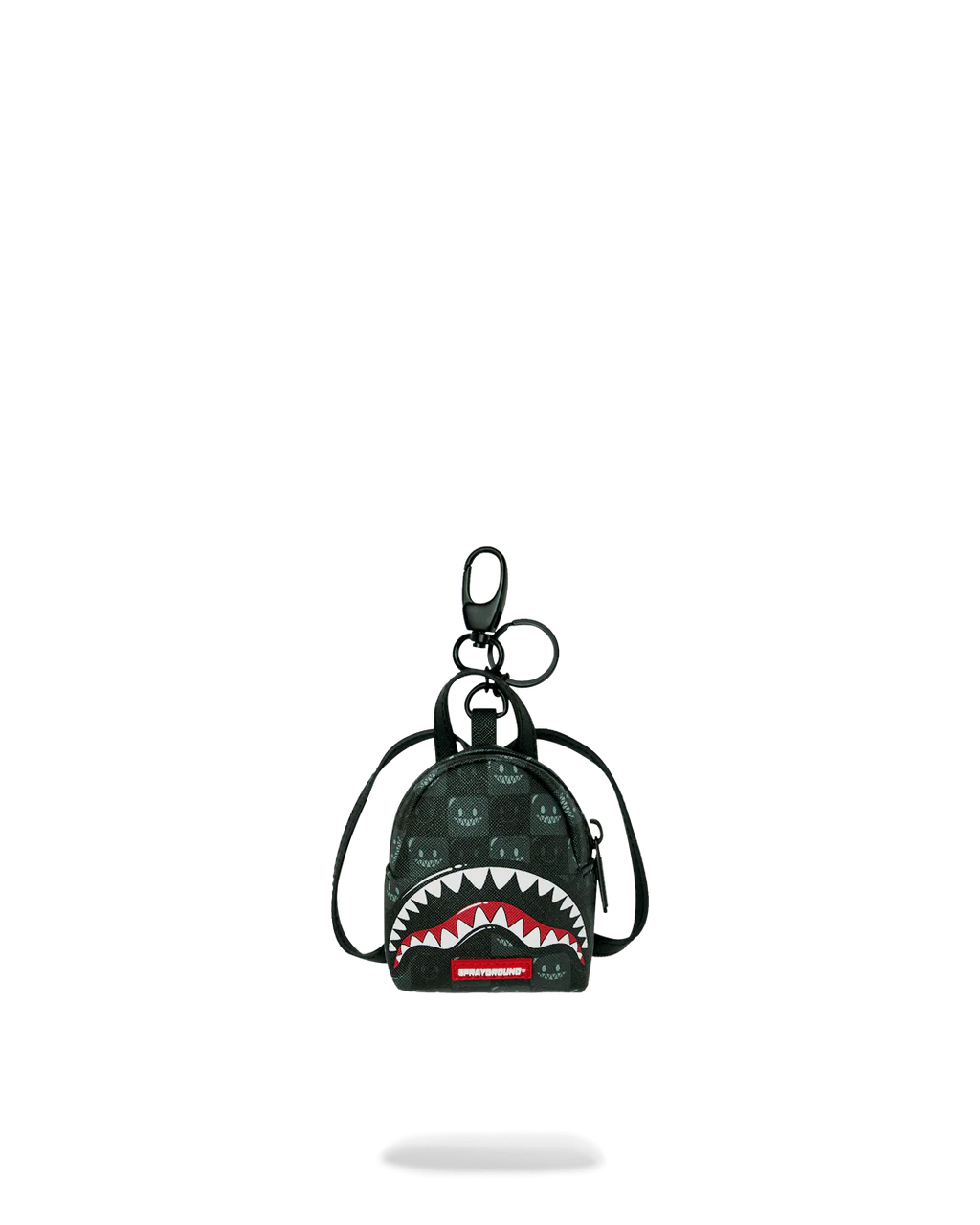 SHARKS IN PARIS WTF BUBBLY BLACK CHECK KEYCHAIN