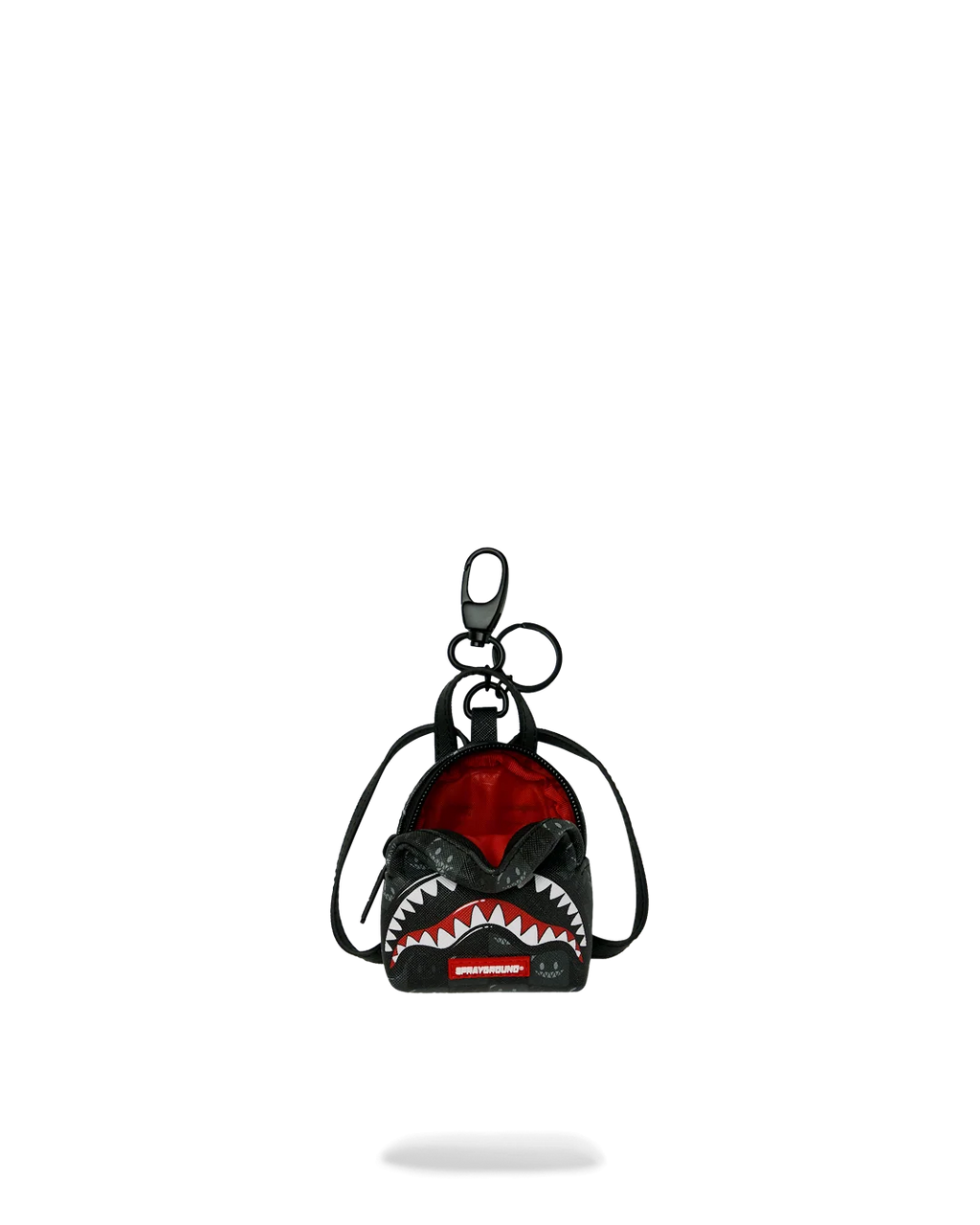 SHARKS IN PARIS WTF BUBBLY BLACK CHECK KEYCHAIN