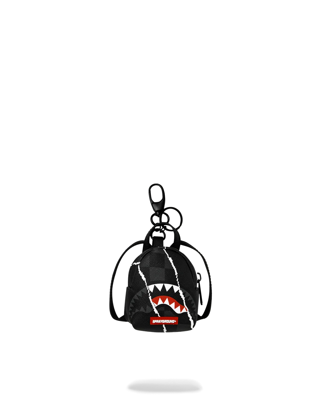 CENTER RIP REVEALING GRAY CHECK BKPBCK KEYCHAIN