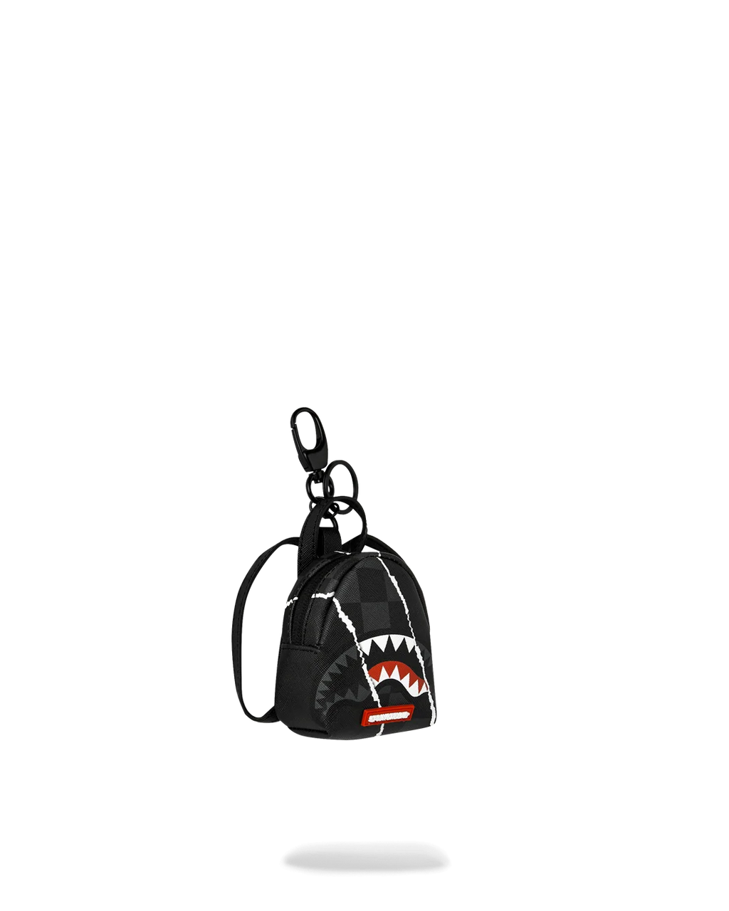 CENTER RIP REVEALING GRAY CHECK BKPBCK KEYCHAIN
