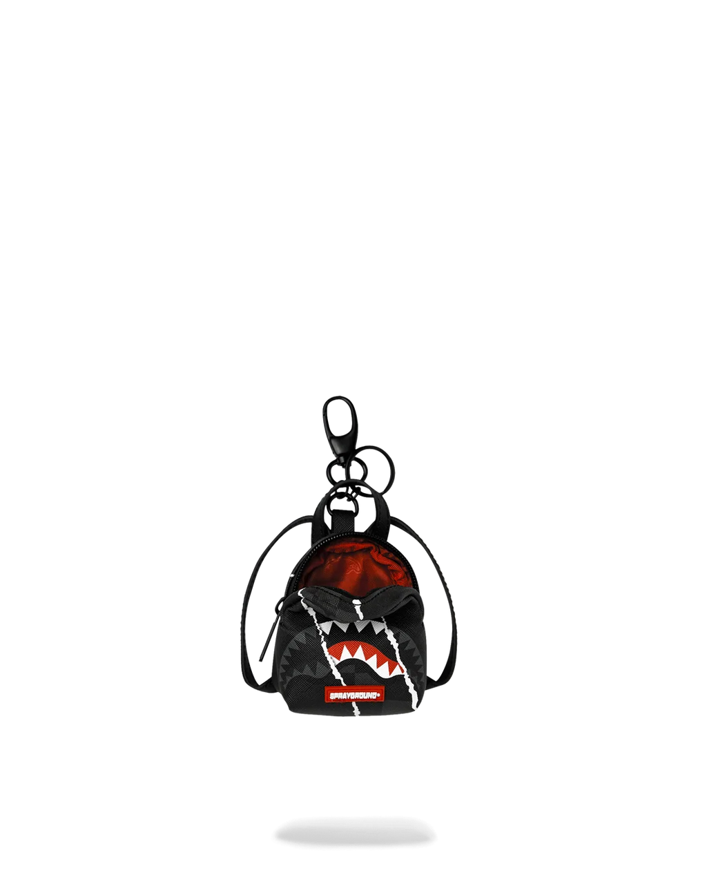 CENTER RIP REVEALING GRAY CHECK BKPBCK KEYCHAIN
