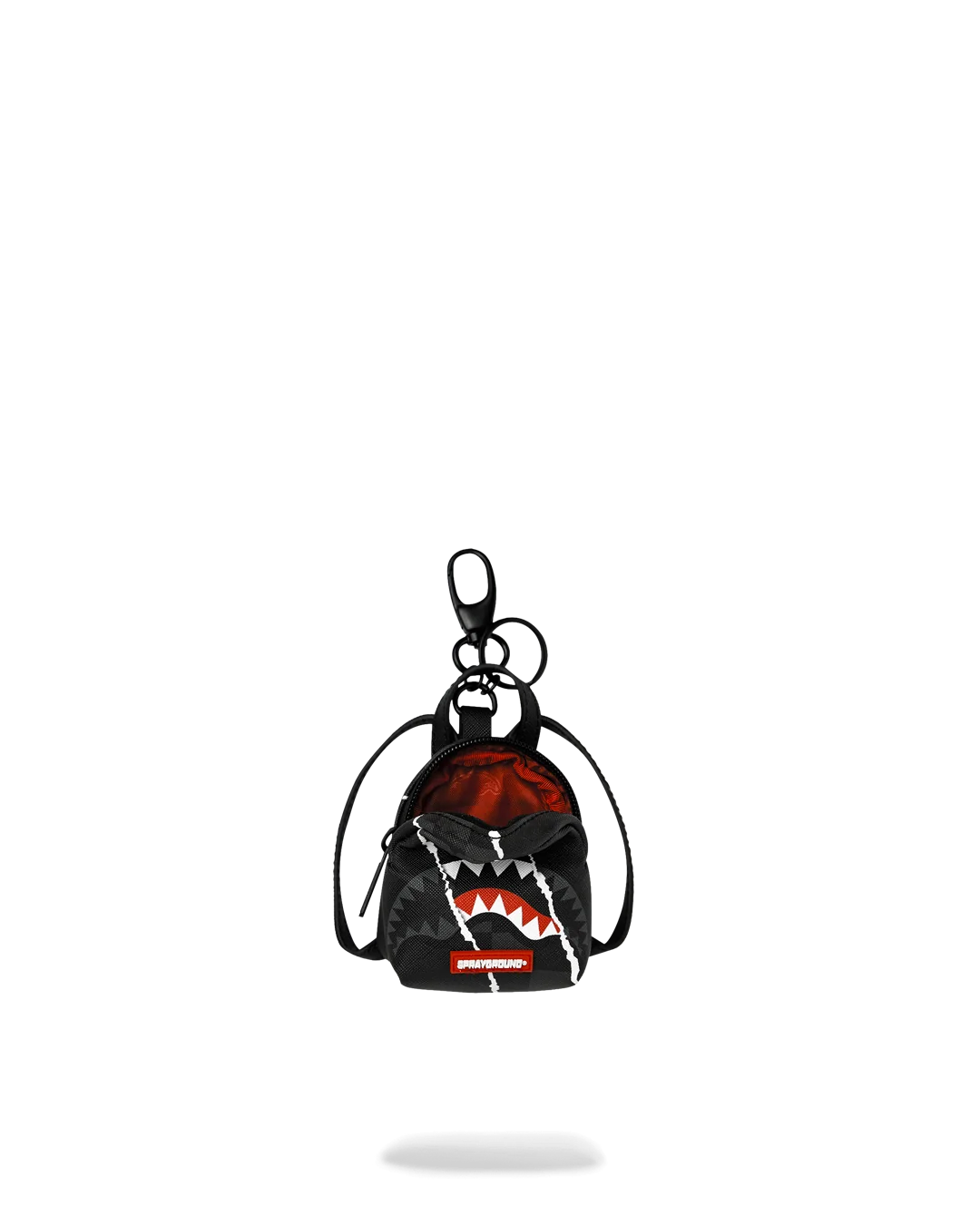 CENTER RIP REVEALING GRAY CHECK BKPBCK KEYCHAIN
