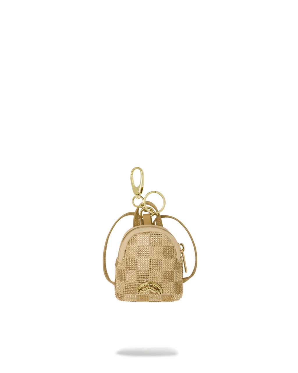 2 TONE GOLD TRINITY BACKPACK KEYCHAIN