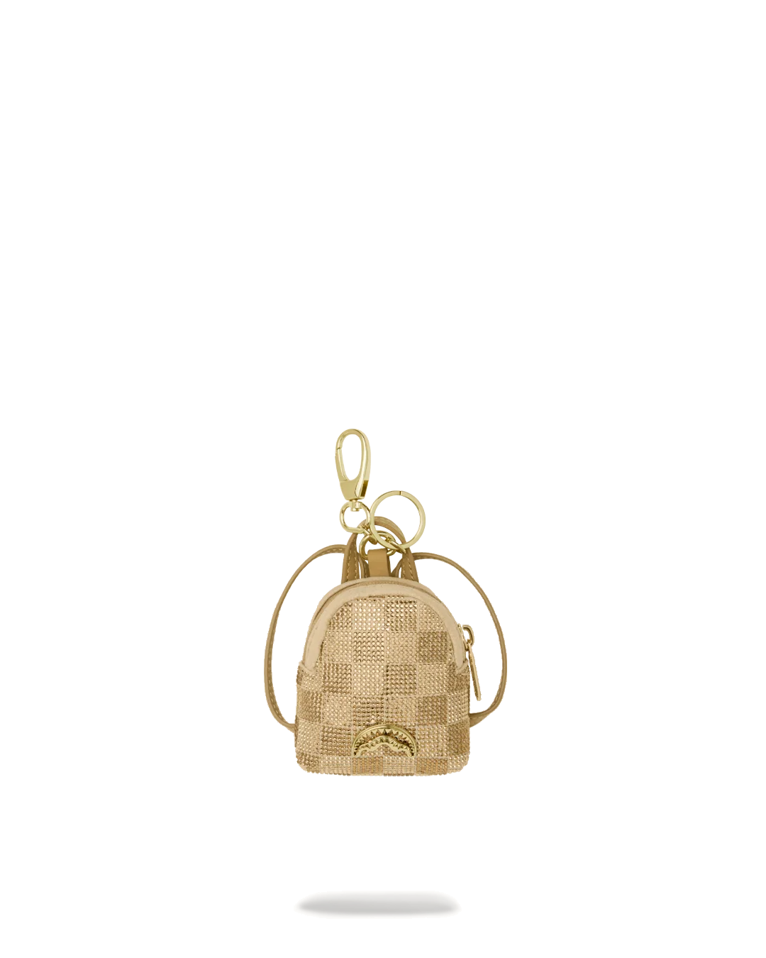 2 TONE GOLD TRINITY BACKPACK KEYCHAIN