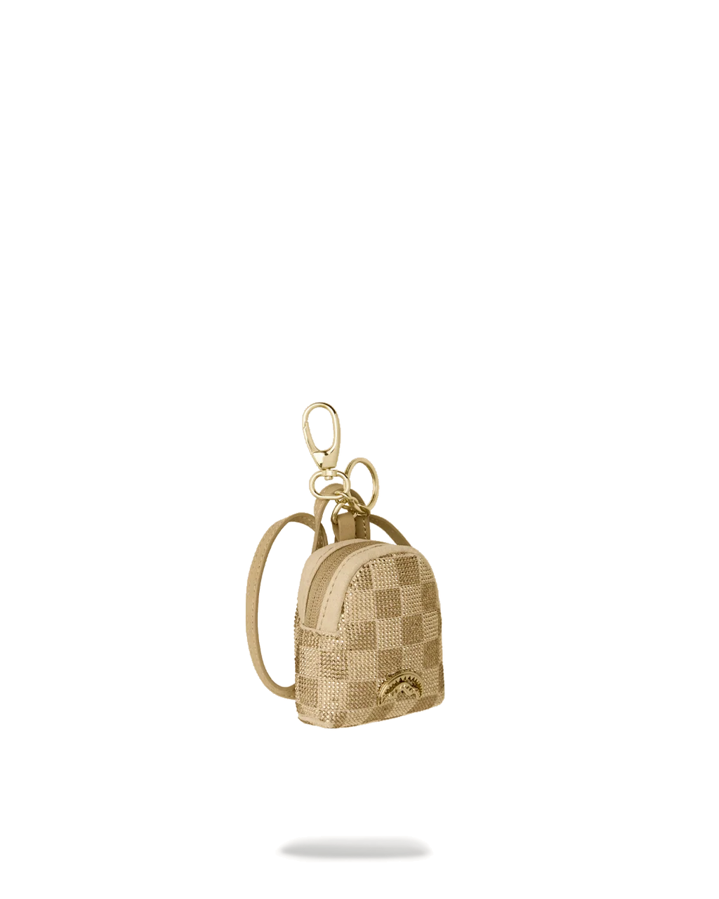 2 TONE GOLD TRINITY BACKPACK KEYCHAIN
