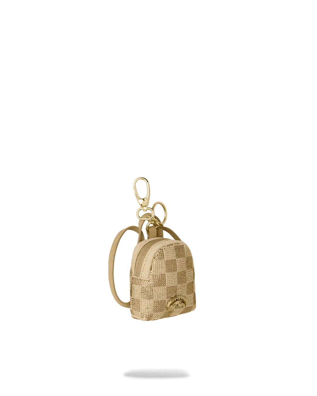 2 TONE GOLD TRINITY BACKPACK KEYCHAIN