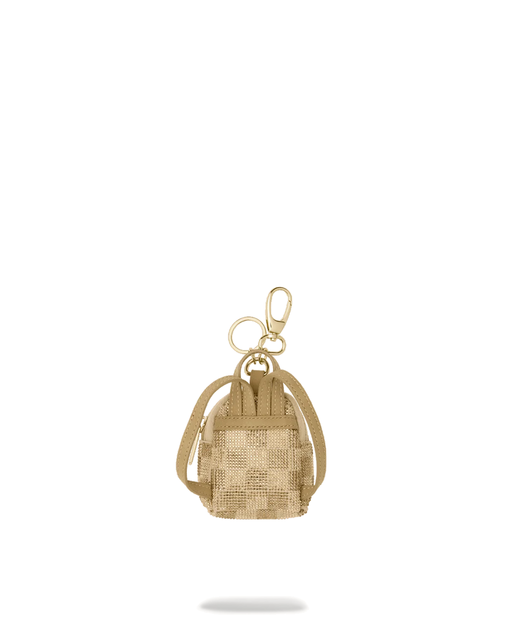 2 TONE GOLD TRINITY BACKPACK KEYCHAIN